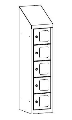SUS 215Wp szafka śniadaniowa z przezroczystymi drzwiami z pleksi